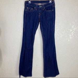 True Religion Bobbie Jeans Size 27 Dark Solid Wash